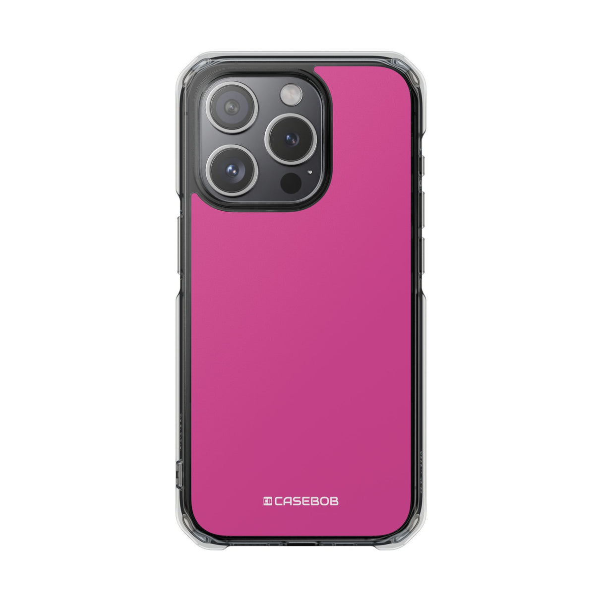 Pink Pantone | Handyhülle für iPhone (Clear Impact Case – magnetisch) 