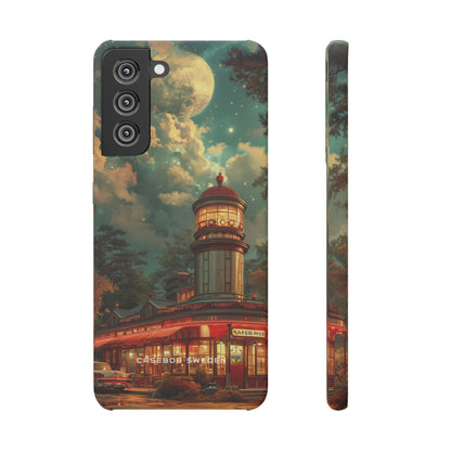 Vintage Moonlit Diner Fantasy Samsung S21 - Slim Phone Case