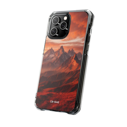 Mountain Peaks Glowing iPhone Case - Impact