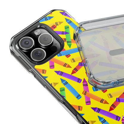 Crayons Scatter Playfully iPhone Case - Impact