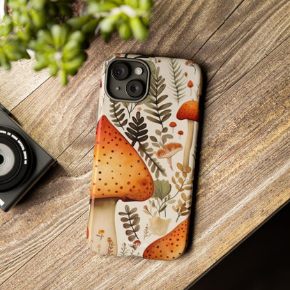 Mushrooms Sprout Cheerfully - iPhone Case