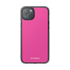 Magenta Crayola | Handyhülle für iPhone (Clear Impact Case – magnetisch) 