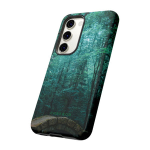 Mystical Forest with Stone Bridge - Protective Phone Case