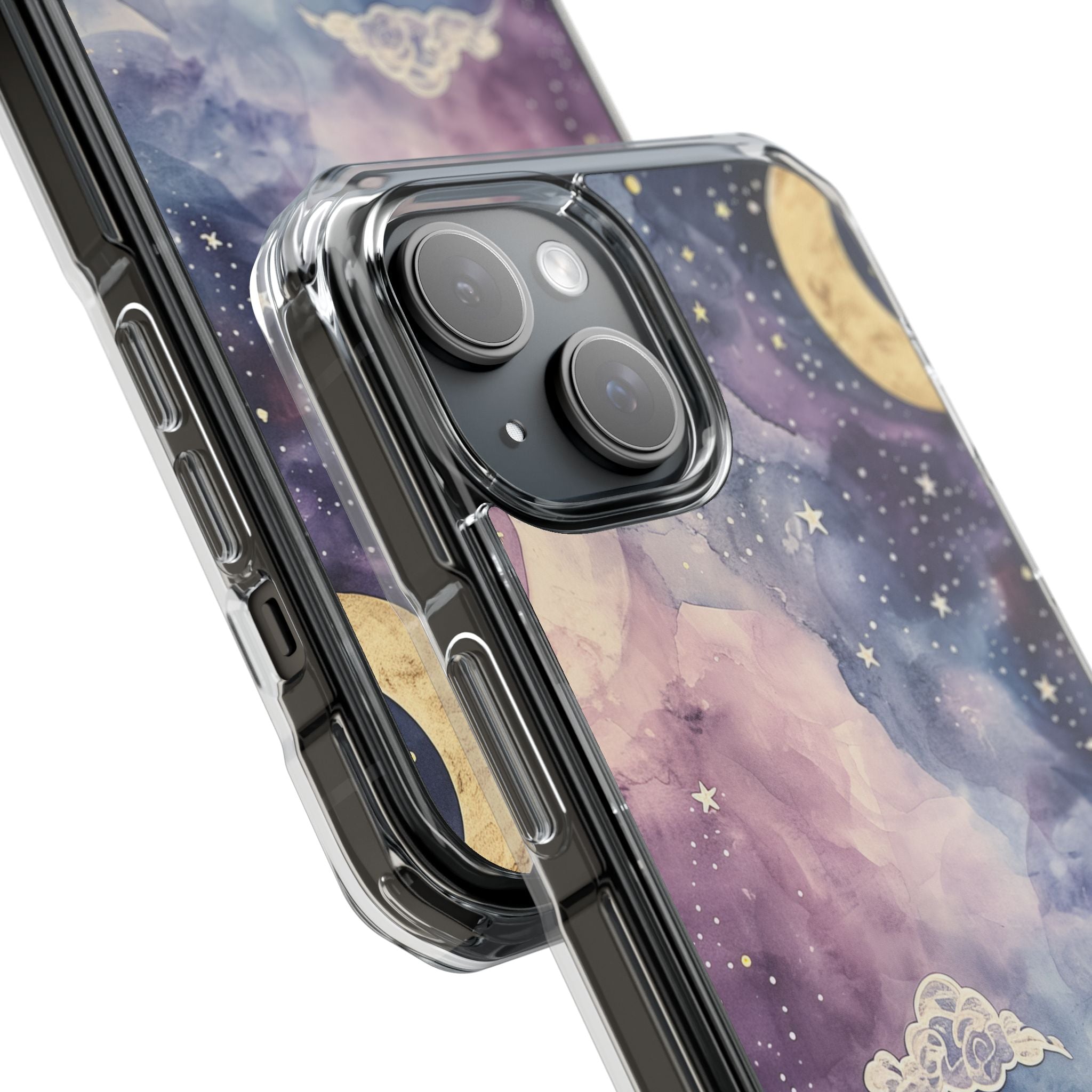 Dreamy Celestial Night - Clear Impact iPhone 15 Phone Case