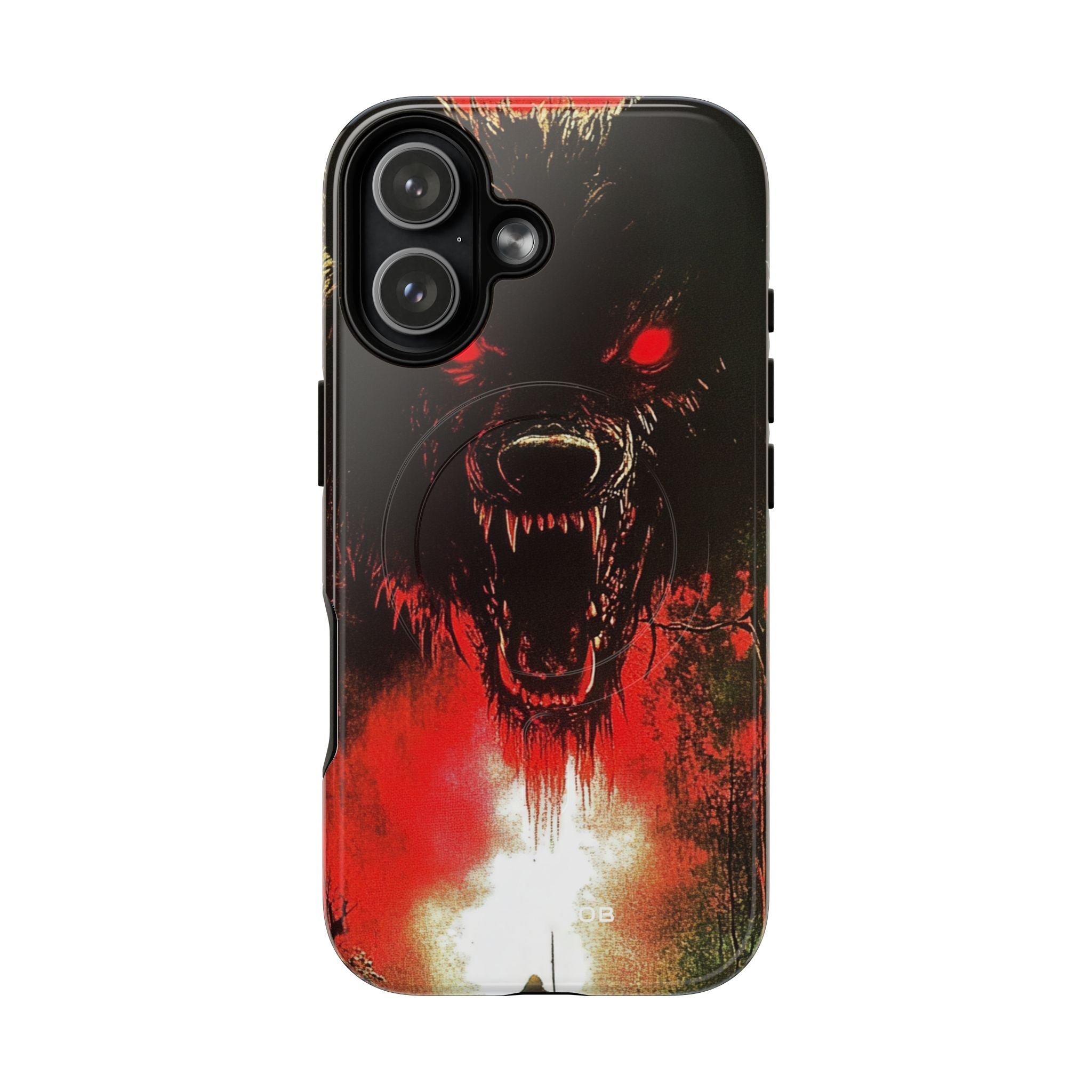 Crimson Wolf iPhone 17 Case - Tough+