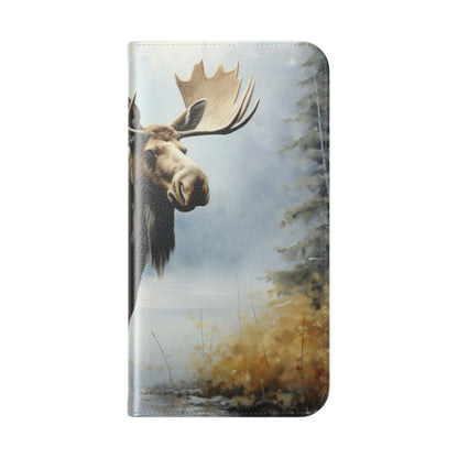 Misty Moose Reflection - iPhone 15 Pro Max Case - Wallet