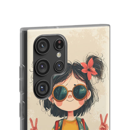 Peace Pigtails Samsung S22 Ultra Case - Soft