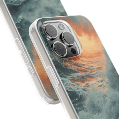 Fiery Wave Power - Flexi iPhone 16 Phone Case