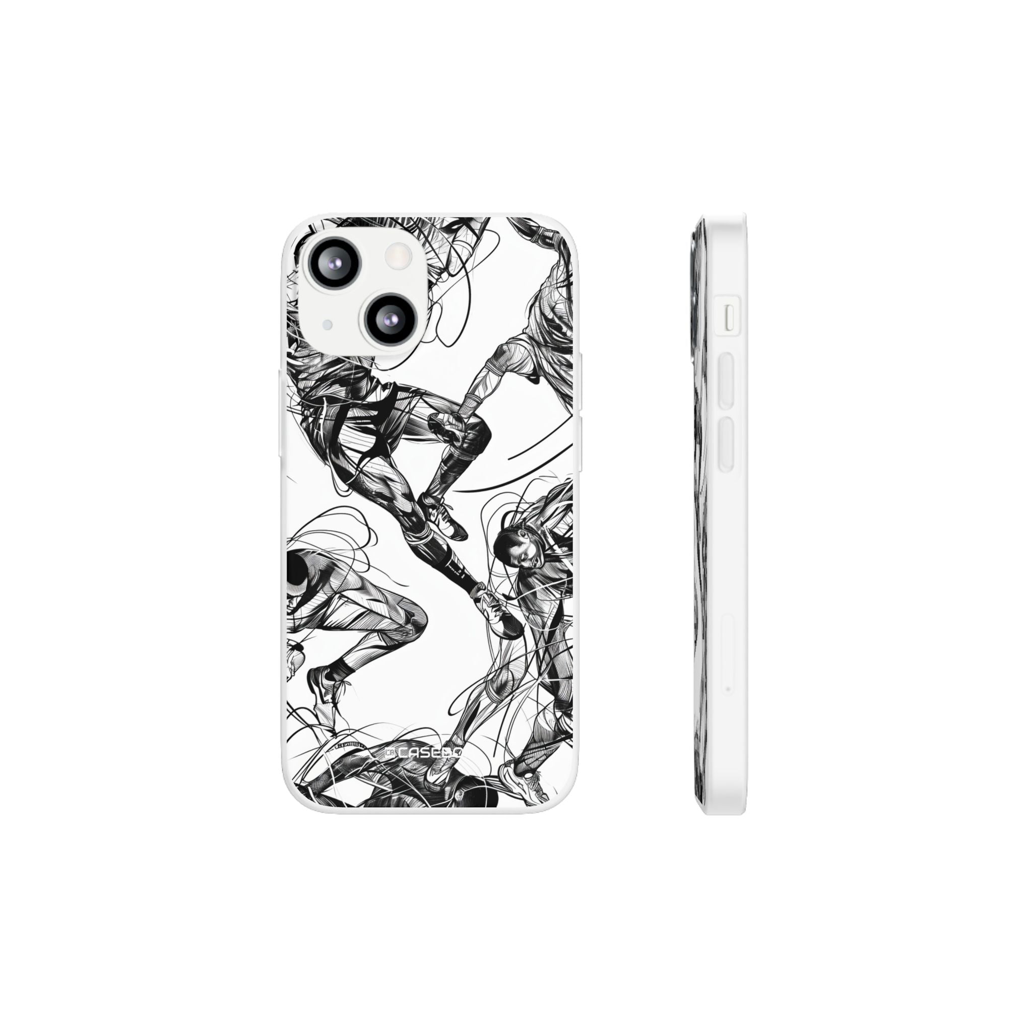 Dynamic Athletic Surrealism | Flexible Phone Case for iPhone