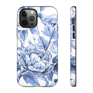 Watercolor Blue Floral - Protective Phone Case