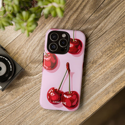 Glossy Cherry Dance iPhone 16 Pro Case - Tough