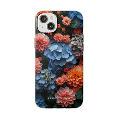 Blue Floral Bliss - Flexi iPhone 14 Phone Case