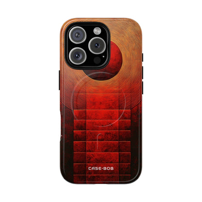 Crimson Orbit iPhone 16 Pro Case - Tough+