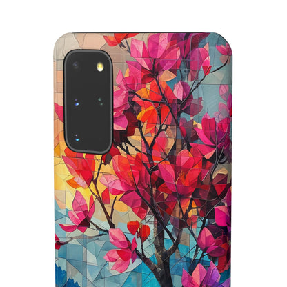 Vibrant Geometric Tree Landscape Samsung S20 - Slim Phone Case