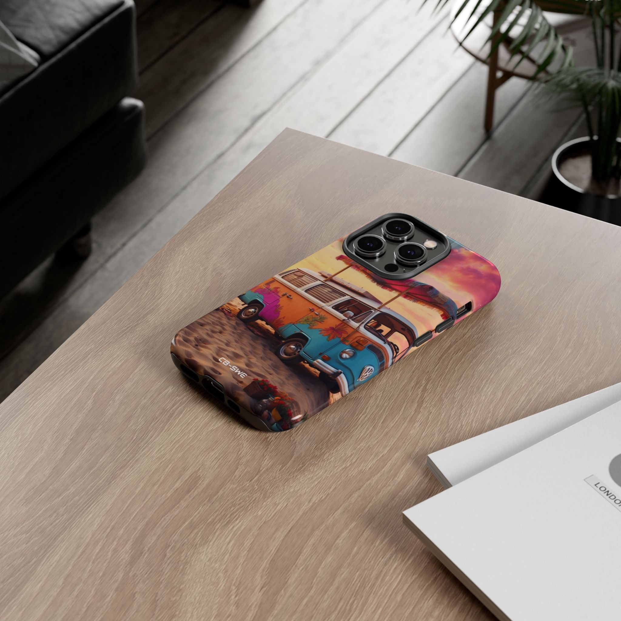 **Van Rests at Shore** - iPhone Case