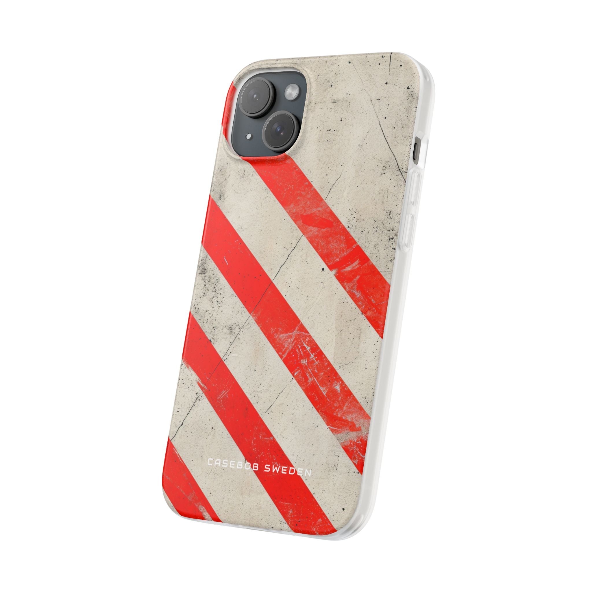 Striker Crimson Stripes iPhone 15 - Flexi Phone Case