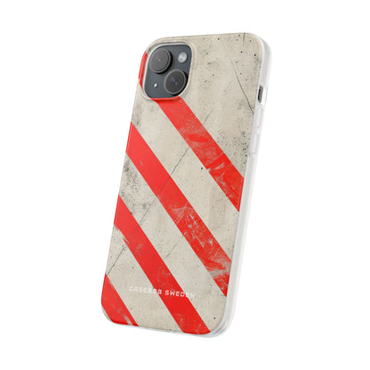 Striker Crimson Stripes iPhone 15 - Flexi Phone Case