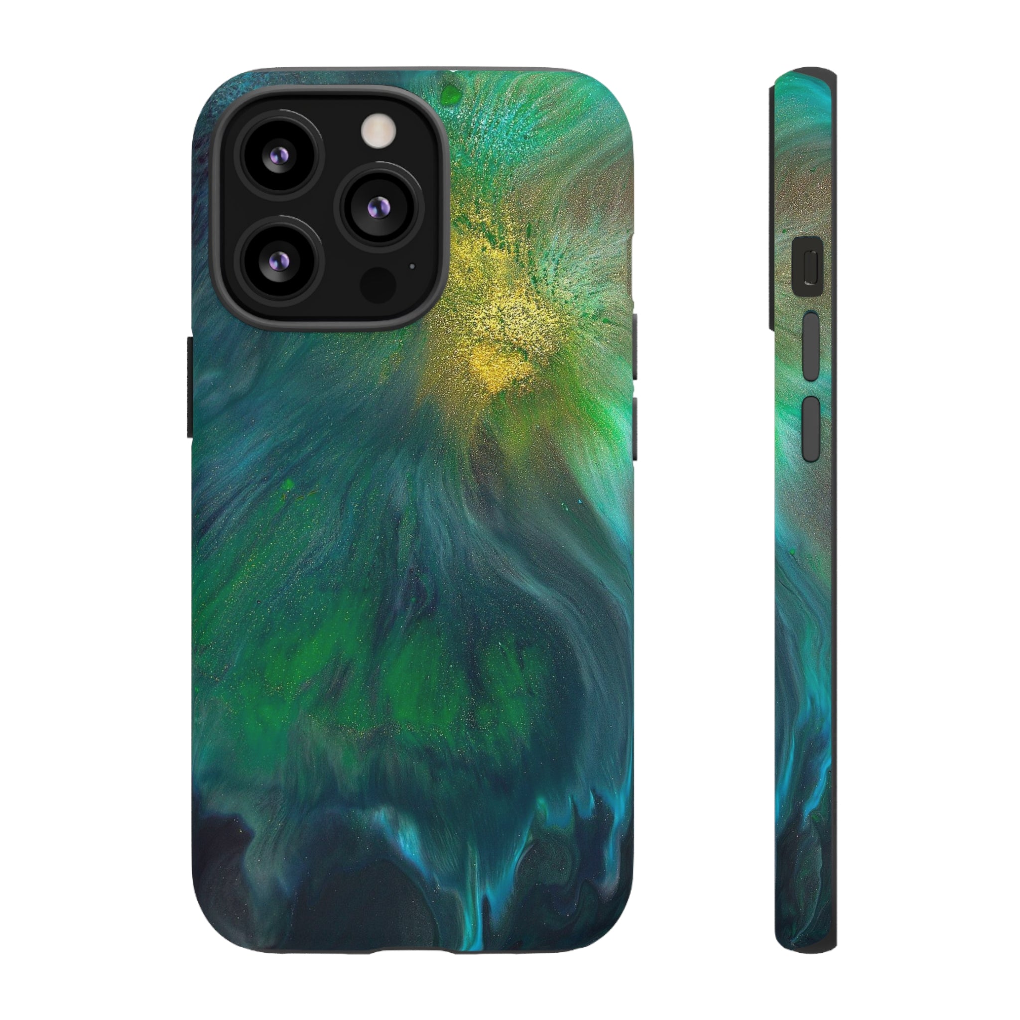 Beryll Green Ink Art iPhone Case (Protective) iPhone 13 Pro Matte Phone Case