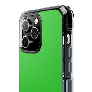 Lime Green | Phone Case for iPhone (Clear Impact Case - Magnetic)