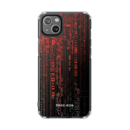 Crimson Glyphs iPhone 14 Plus Case - Impact