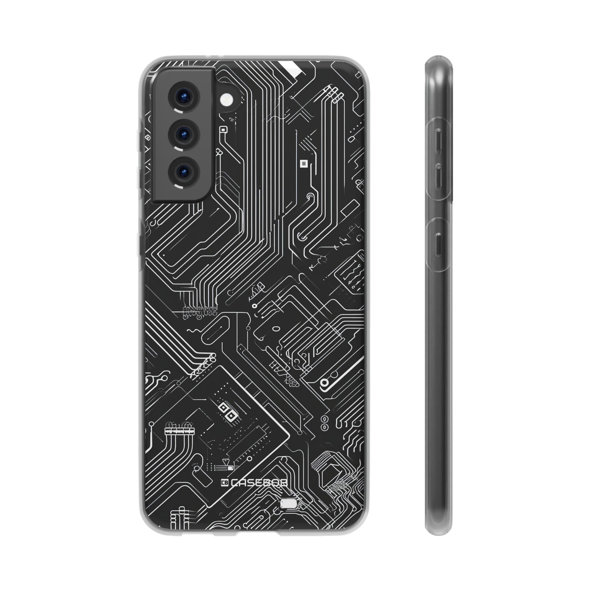 Cyber Circuitry Art | Flexible Phone Case for Samsung Galaxy