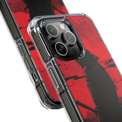 Red Samurai Shadow iPhone Case - Impact