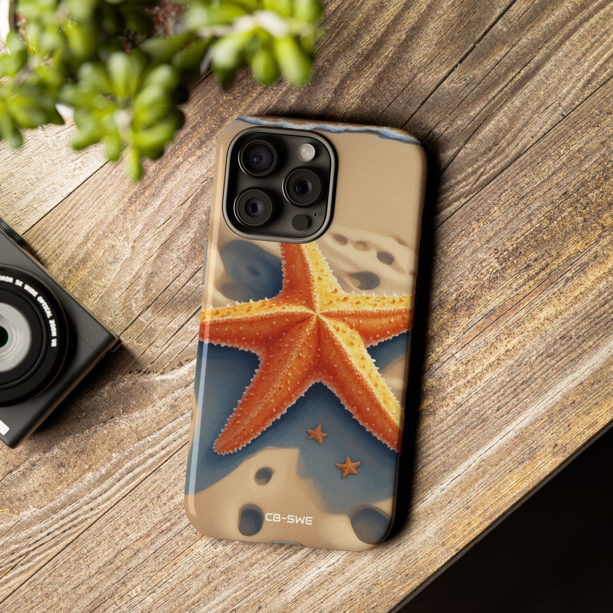Starfish Rests On Sand - iPhone Case