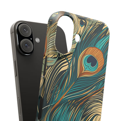 Art Nouveau Peacock Elegance iPhone 16 - Slim Phone Case