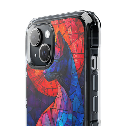 Stained-Glass Cat iPhone 15 Case - Impact
