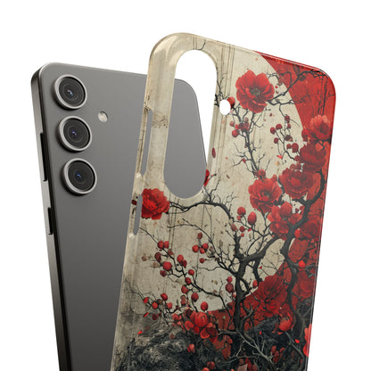 Zen Blossoms in Moonlight Samsung S24 - Slim Phone Case