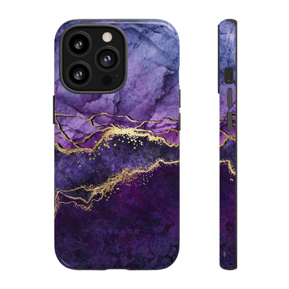 Purple Blue Marble - Protective Phone Case