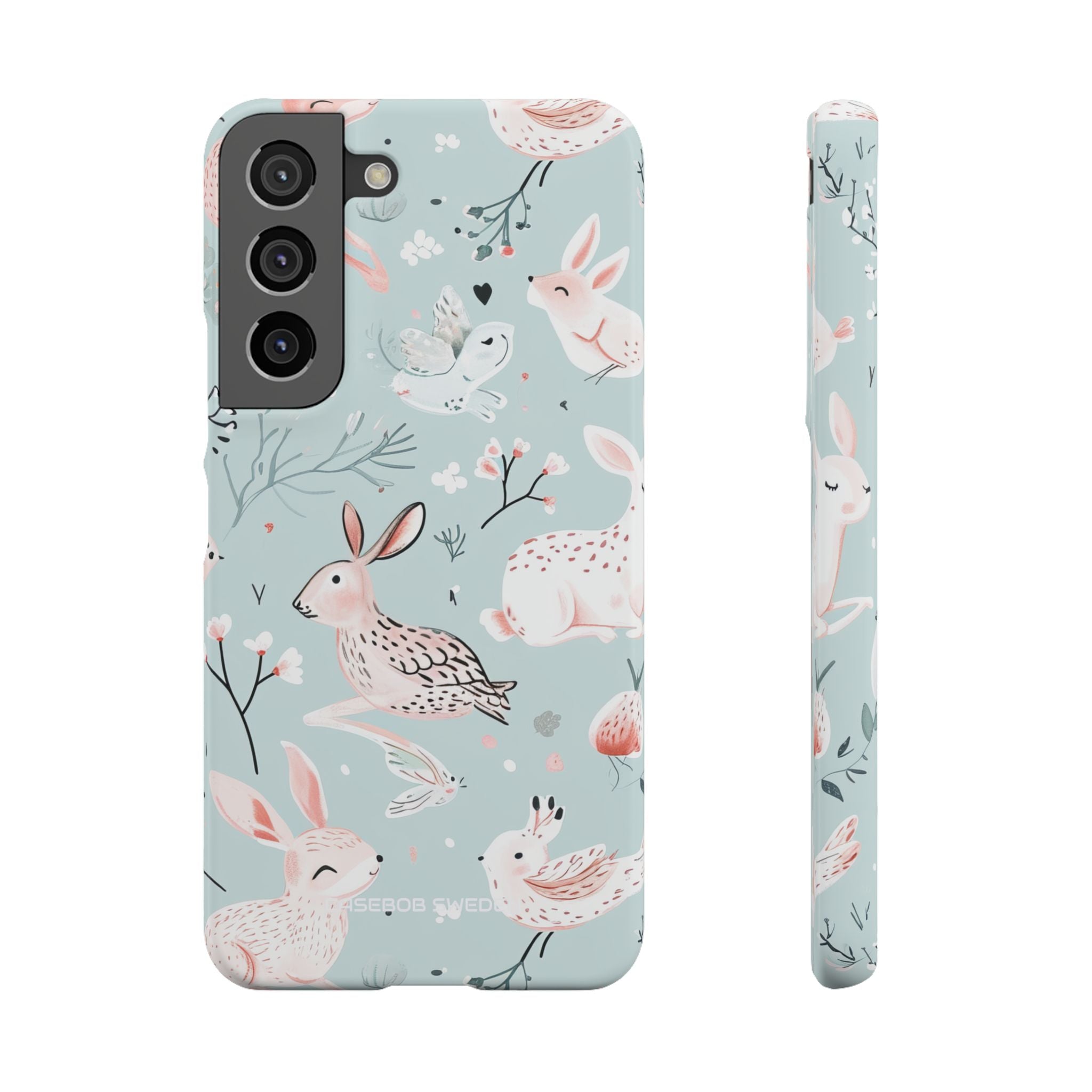 Whimsical Bunny Blossom - Slim Samsung S22 Phone Case