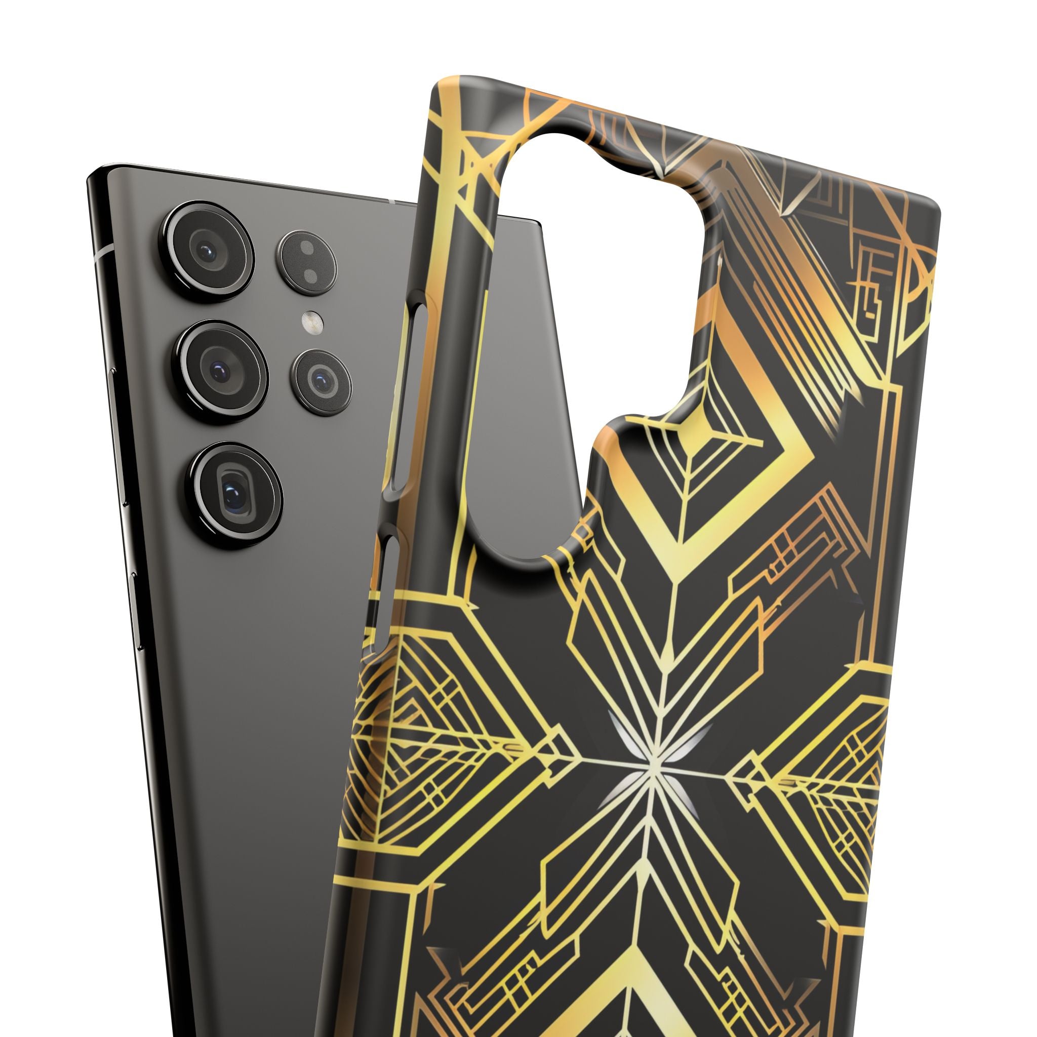 Golden Geometric Opulence Samsung S23 - Slim Phone Case