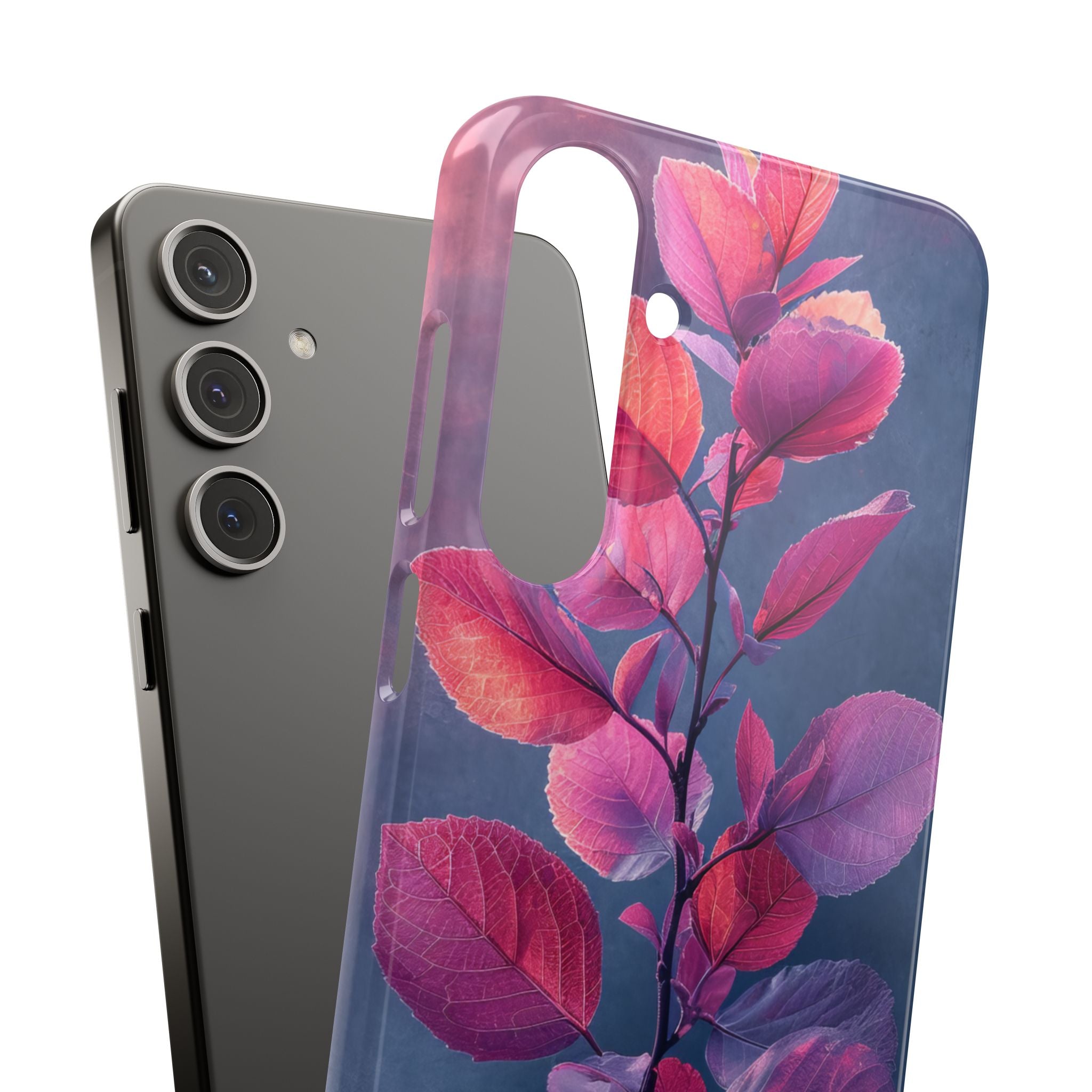 Pink Blue Nature - Slim Samsung S24 Phone Case