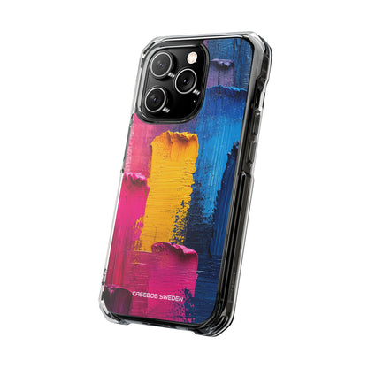 Bold Abstract Texture - Clear Impact iPhone 14 Phone Case