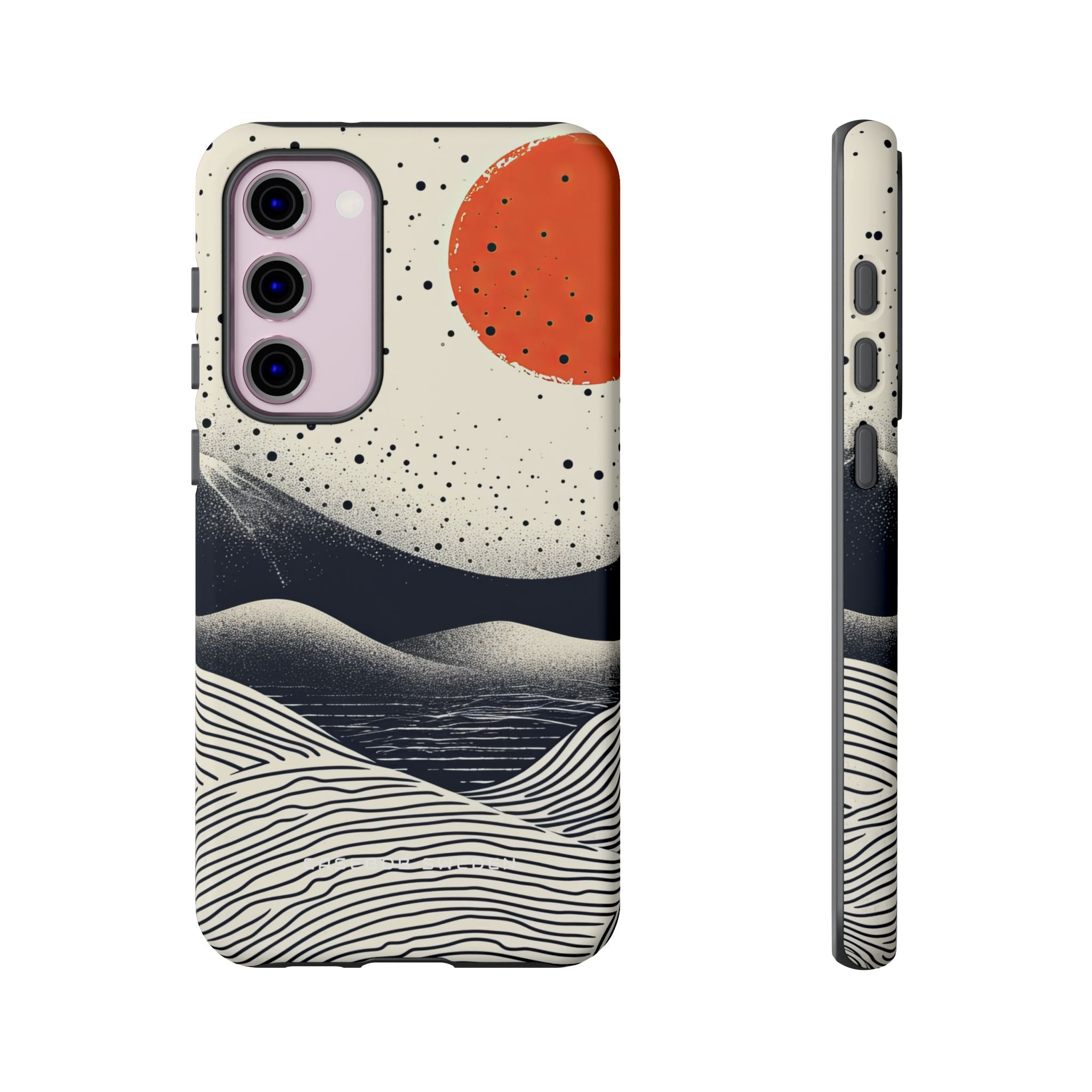 Red Sun Over Flowing Horizons Samsung S23 - Tough Phone Case