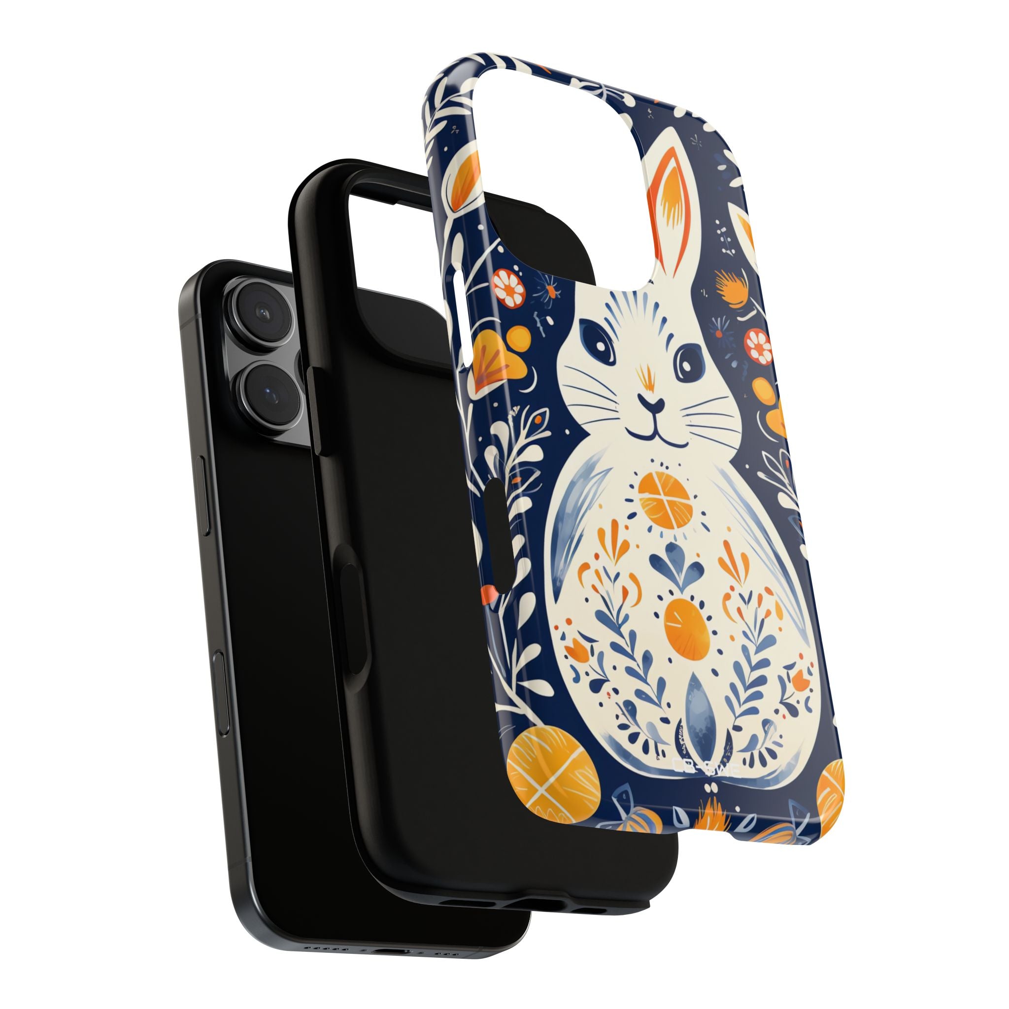 Floral Rabbit Joy - iPhone Case