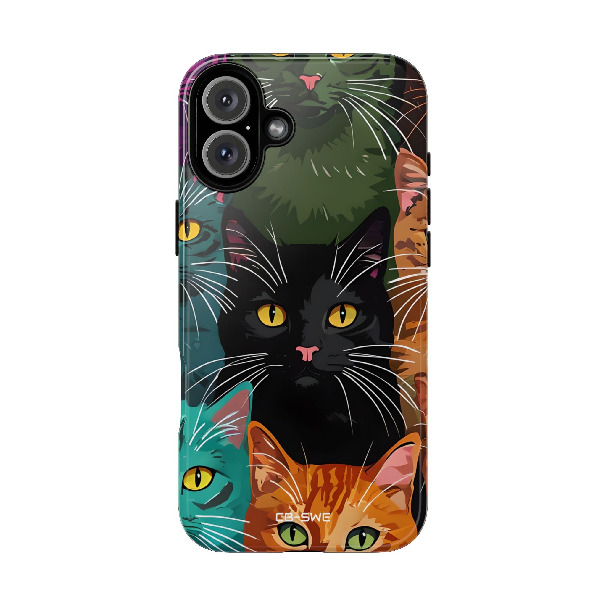 Colorful Cat Charisma - iPhone Case