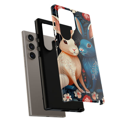 Rabbits Embrace Blossoms - Samsung Case