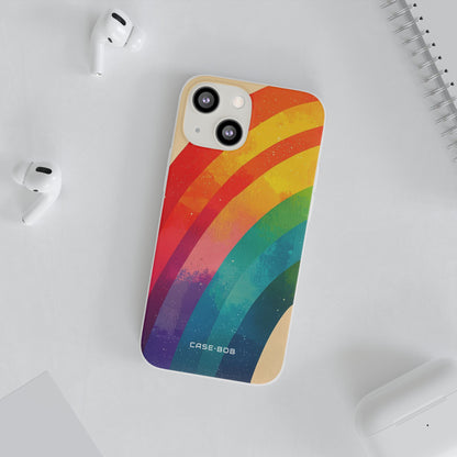 Textured Rainbow Arc iPhone 13 mini Case - Soft