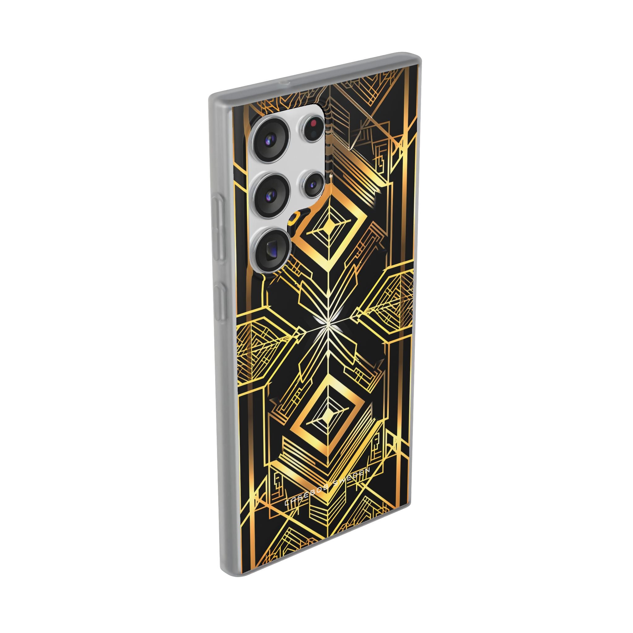 Golden Geometric Opulence Samsung S23 - Flexi Phone Case