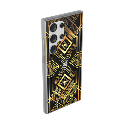 Golden Geometric Opulence Samsung S23 - Flexi Phone Case