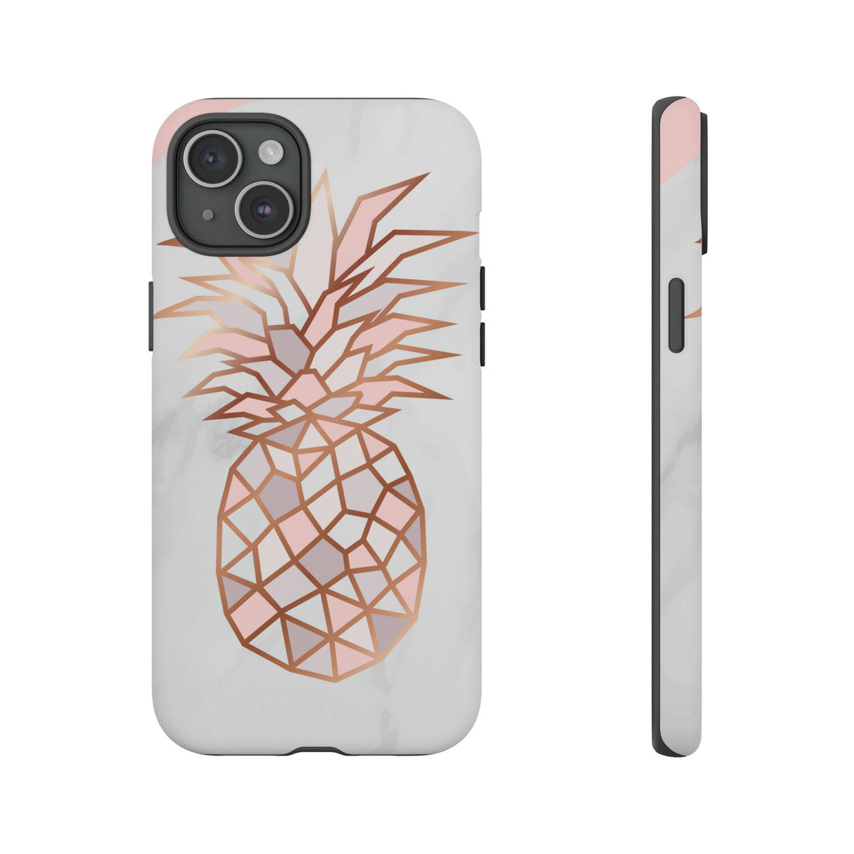 Ananas Roségold - Schutzhülle fürs Handy