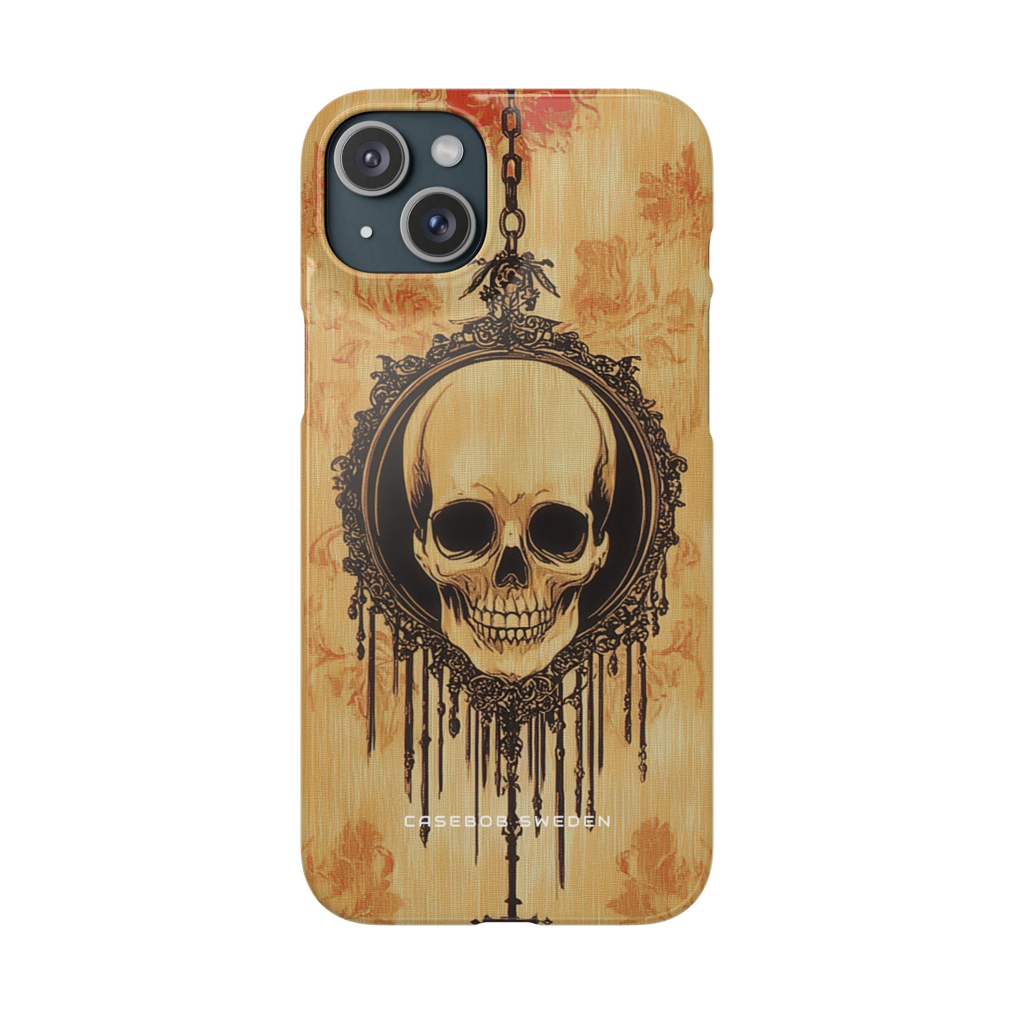 Gothic Skull Elegance iPhone 15 - Slim Phone Case