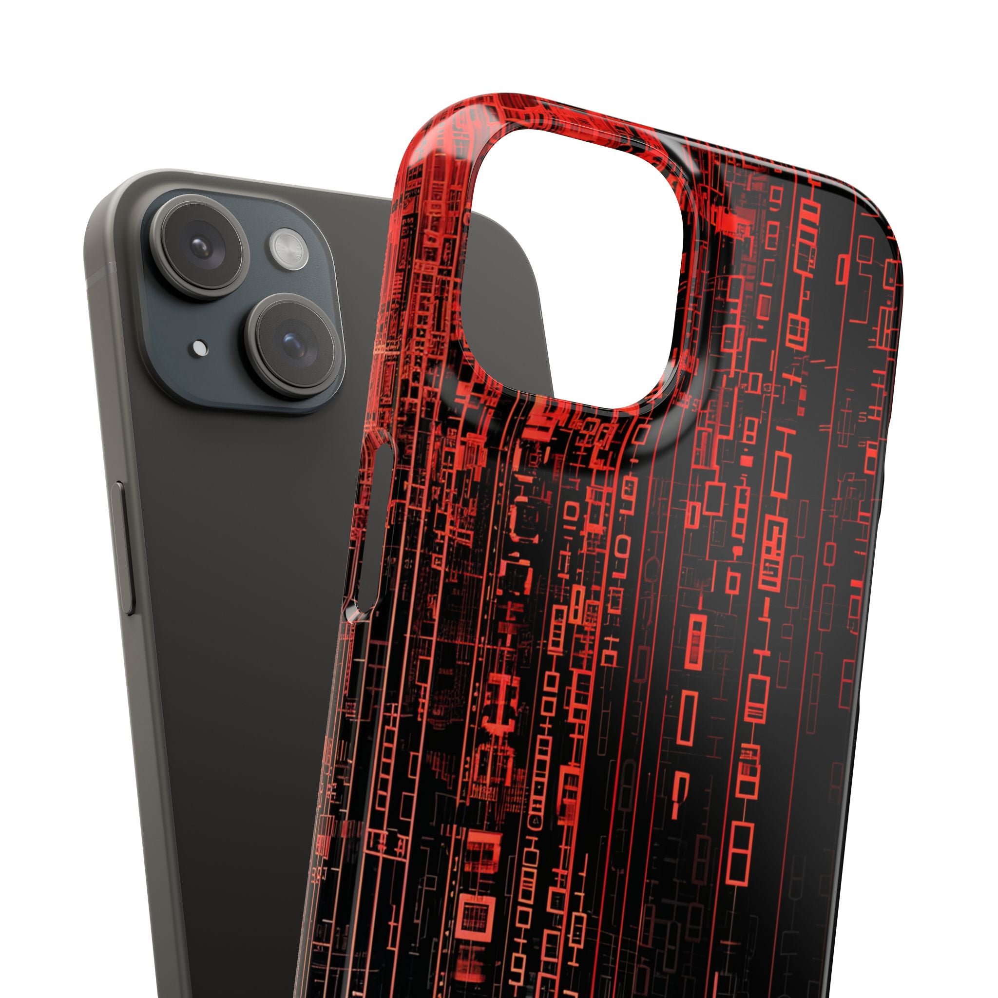 Gradient Cyberflux Network iPhone 15 - Slim Phone Case