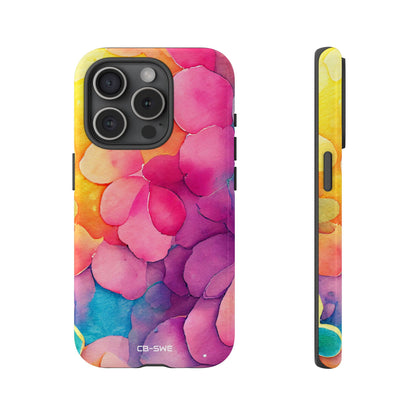 Vibrant Petal Fusion - iPhone Case