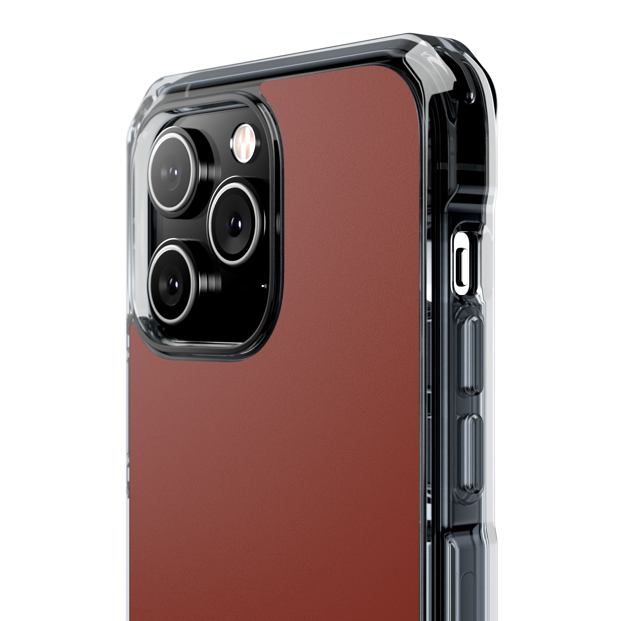 Burnt Umber - Clear Impact Case for iPhone