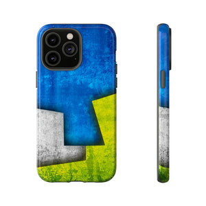 Blue Abstract Art - Protective Phone Case