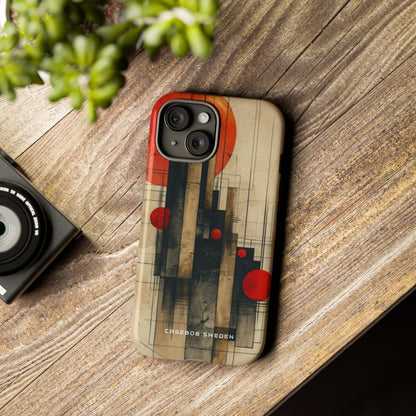 Vintage Geometric Harmony iPhone 15 - Tough Phone Case