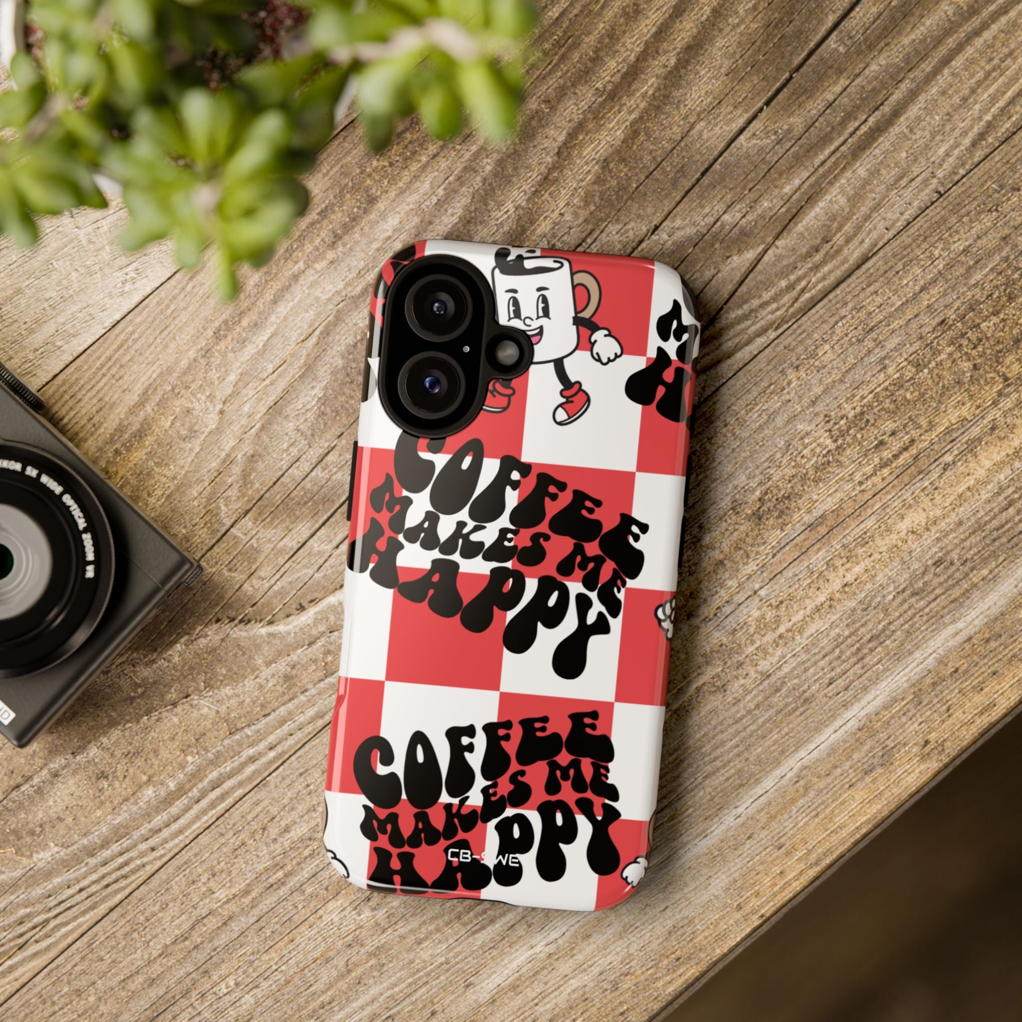 Joyful Coffee Celebration - iPhone Case